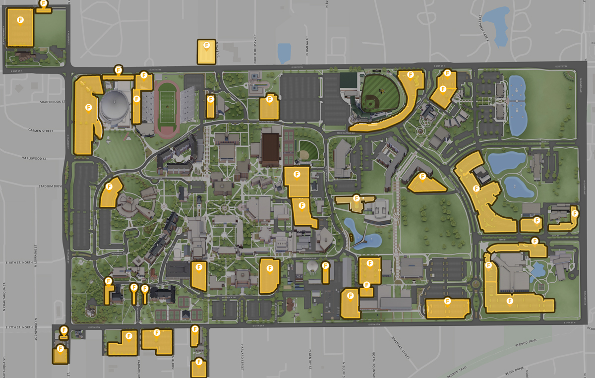Faculty Parking Map