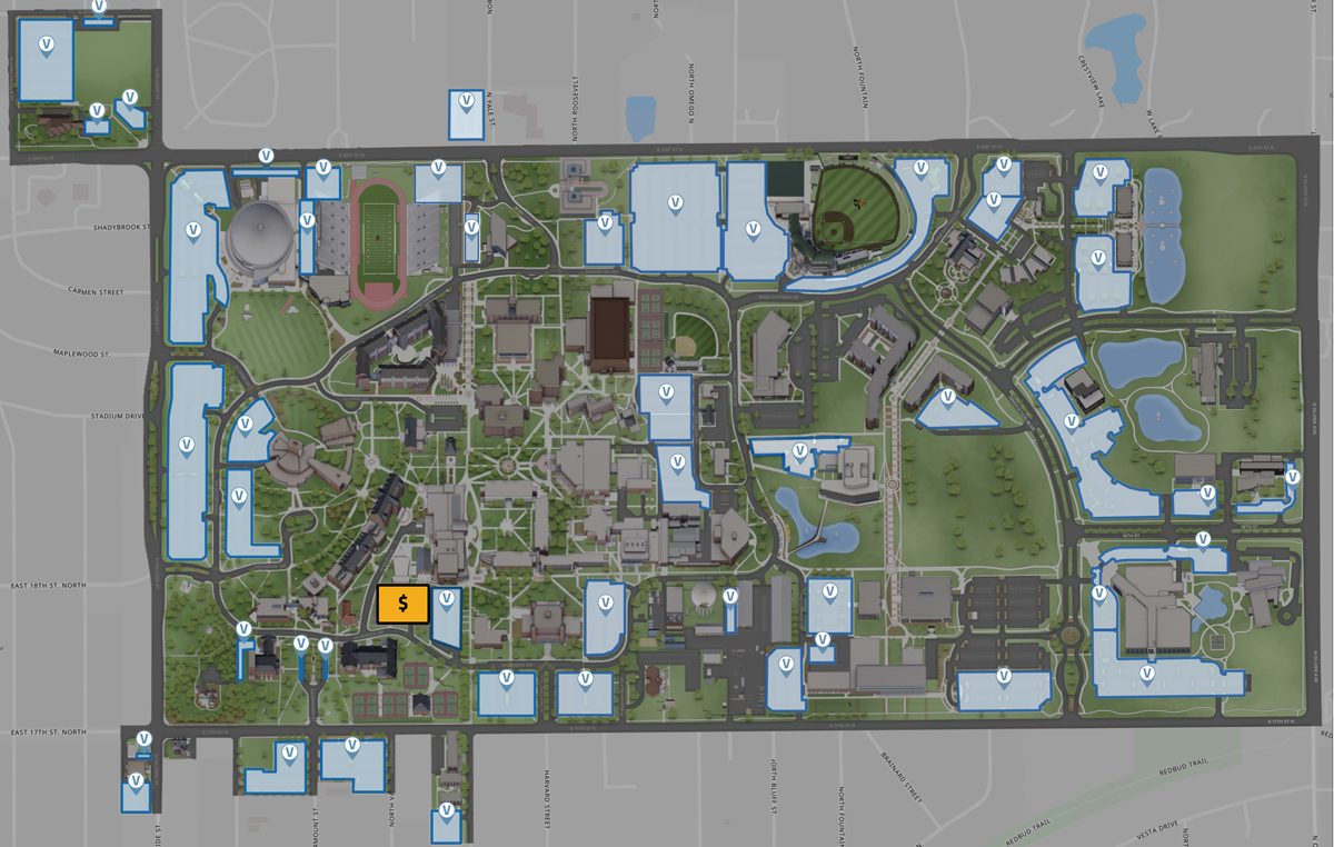 Visitor parking map