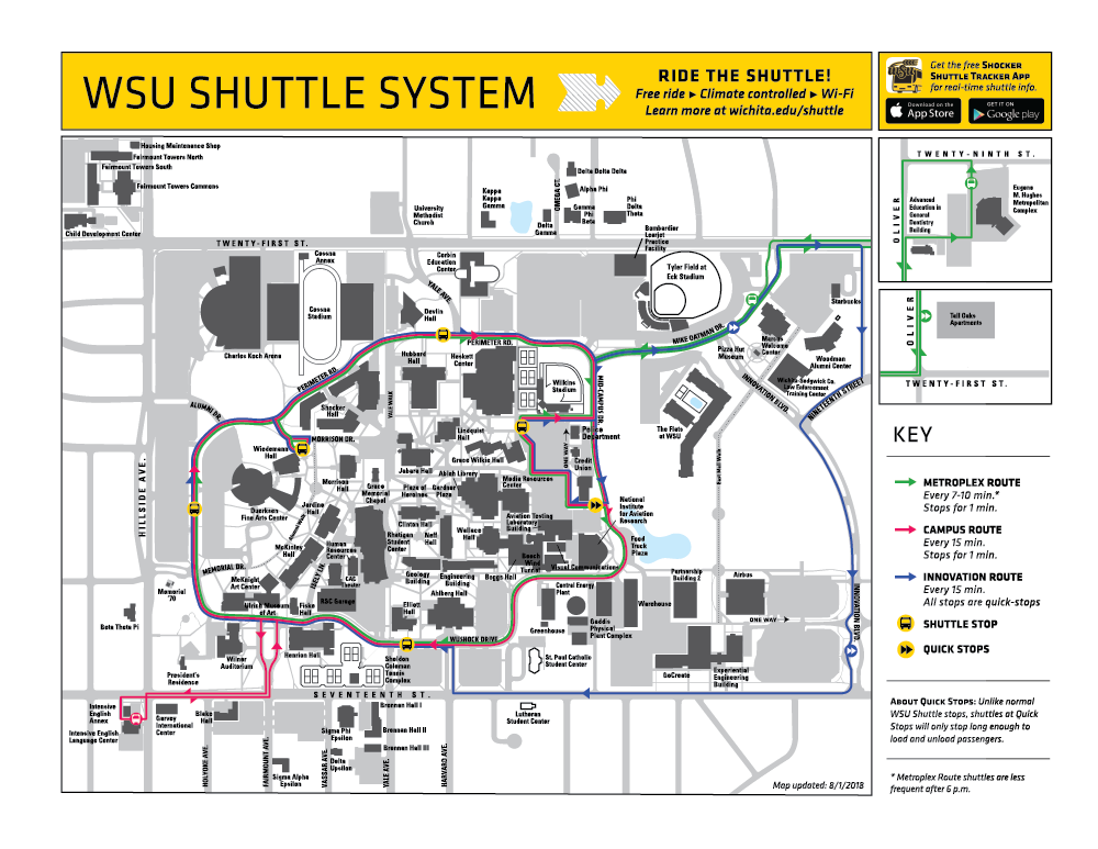 Shuttle map