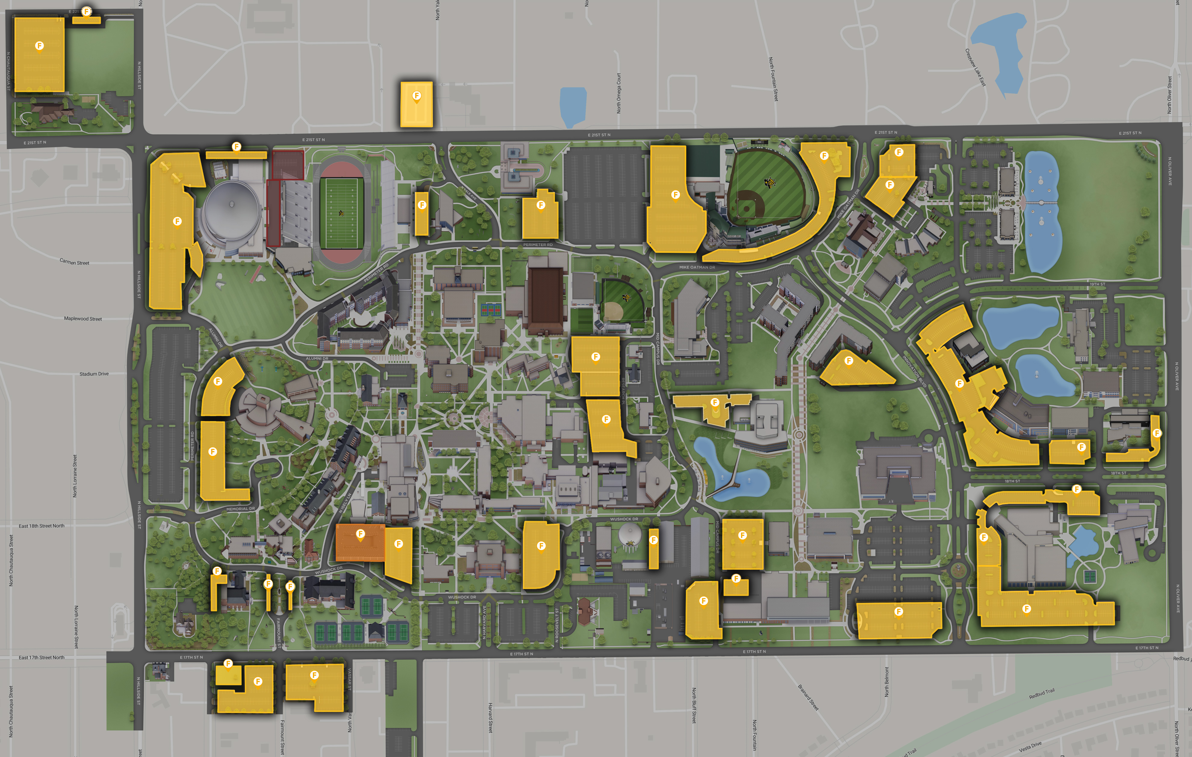 Faculty Parking Map
