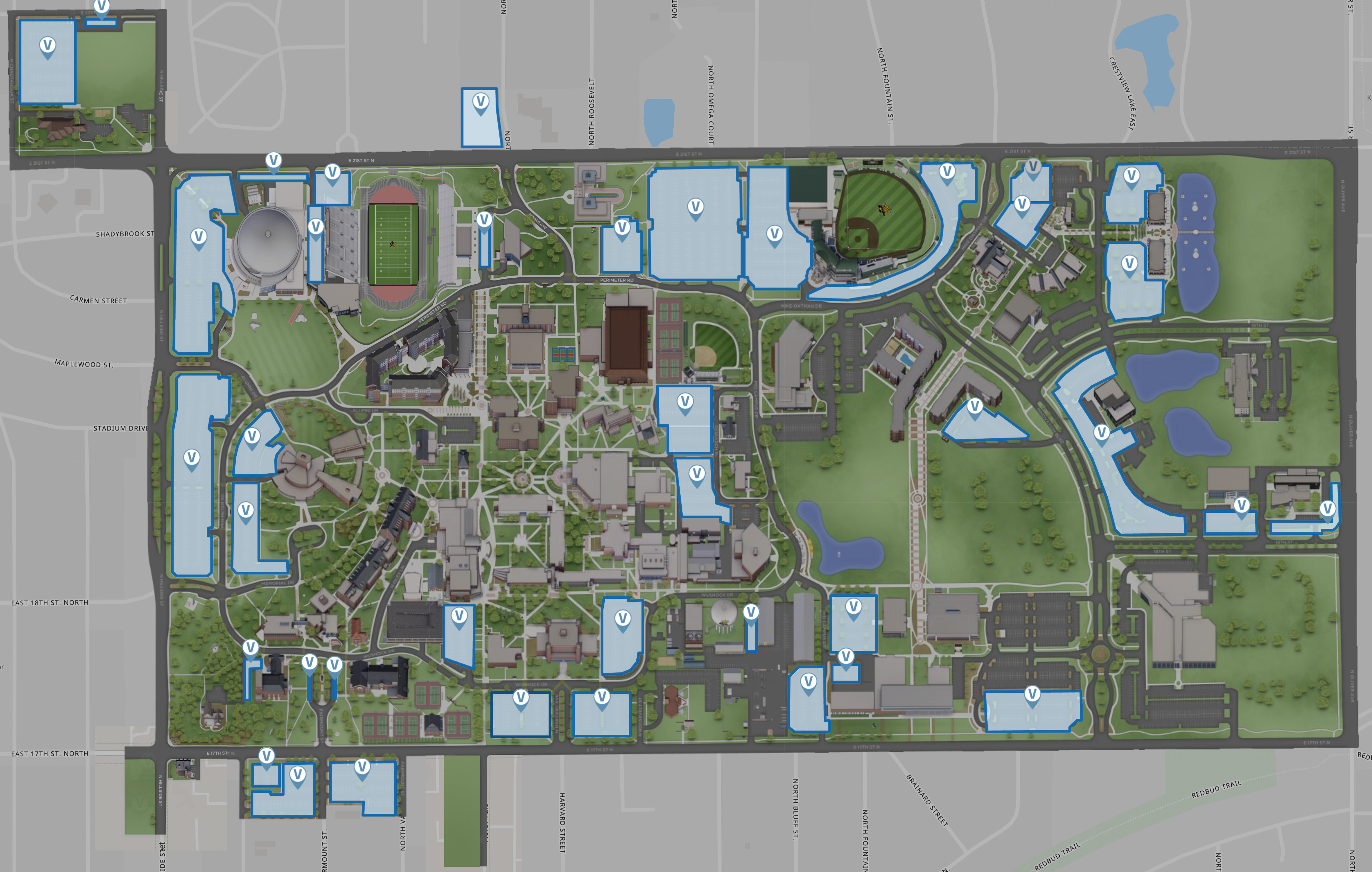 vistor parking map