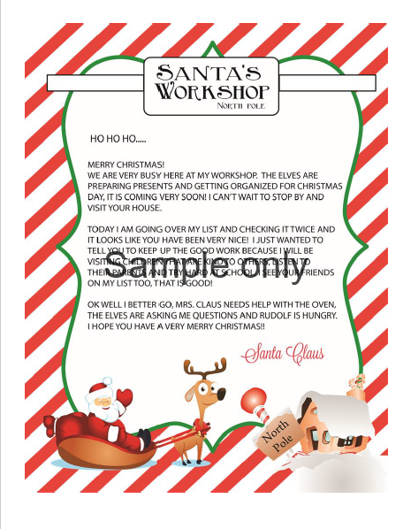 image of Santa Letter 1