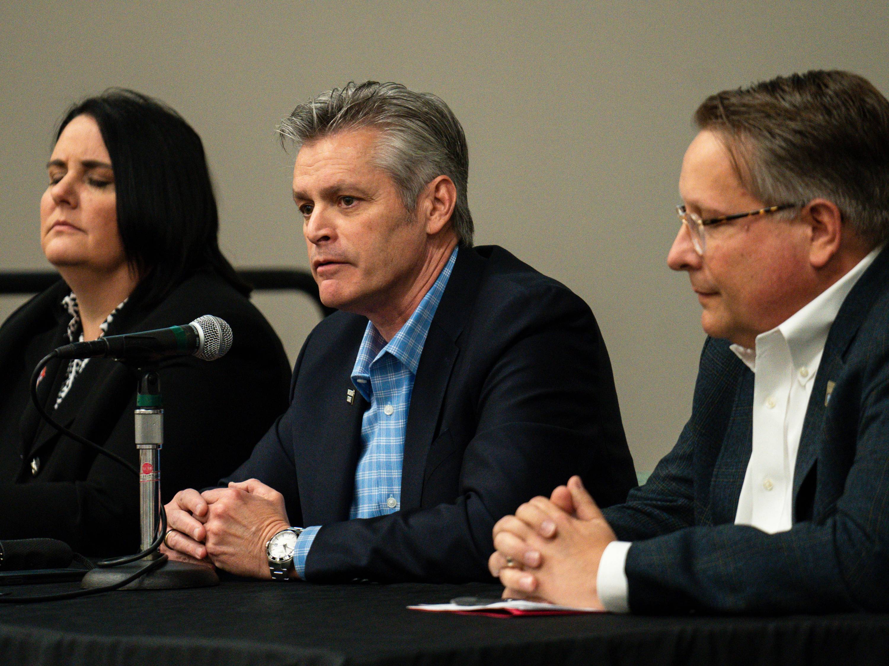Dr. Muma speaking on a panel