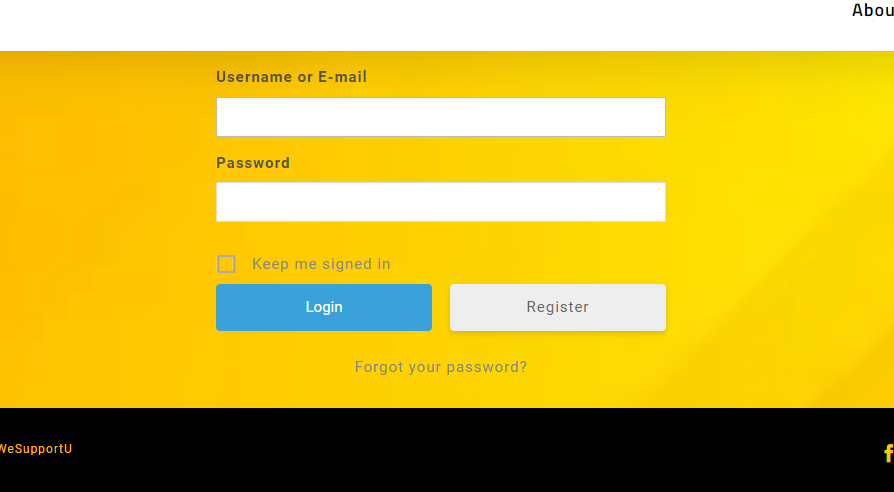 Image of login for learndash training