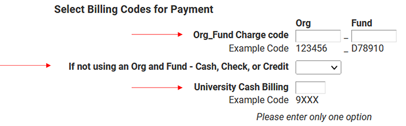 Billing selector