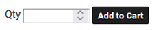 Quantity field and add to cart button