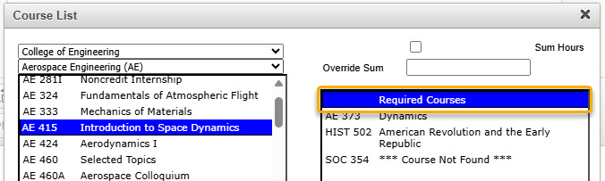 Screenshot of a header being moved in table