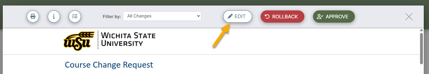 Screenshot identifying edit button
