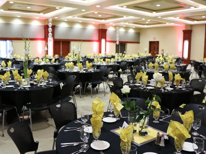 A photograph of the Beggs Ballroom.
