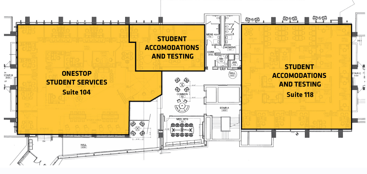 shocker success center first floor offices