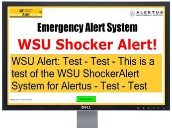 alertus sample screen