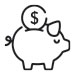 icon for piggy bank