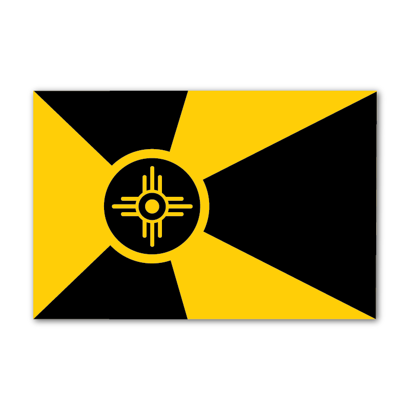 black and white Wichita flag