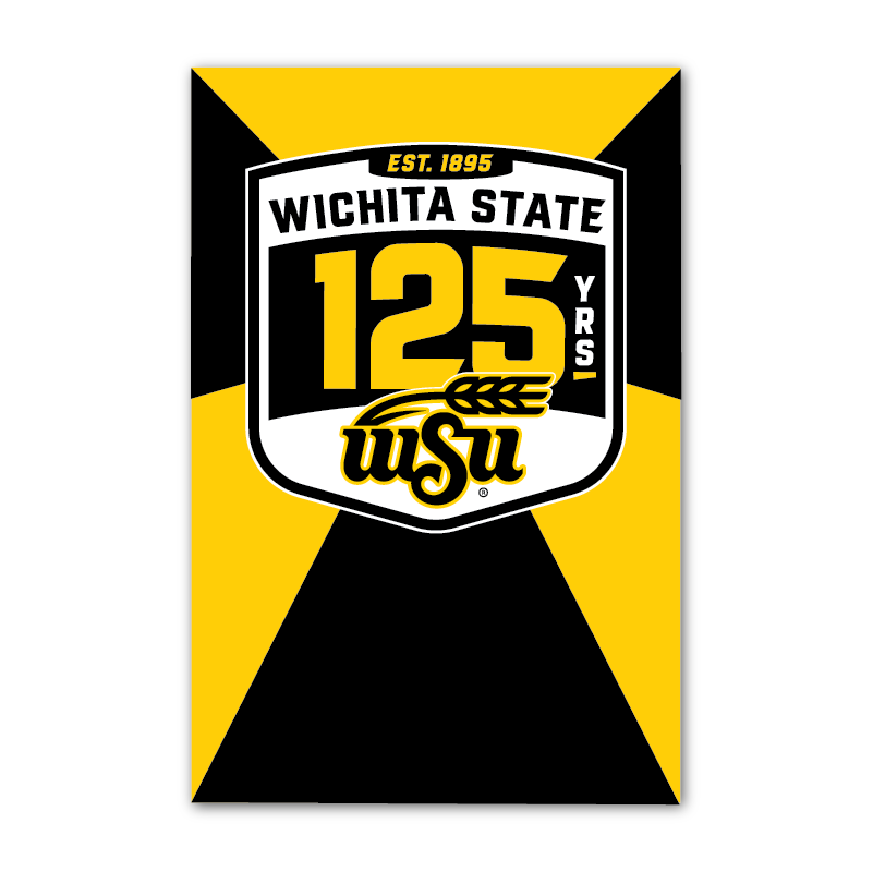 125th logo with Wichita flag