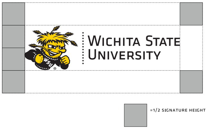 WSU spirit mark clear space.