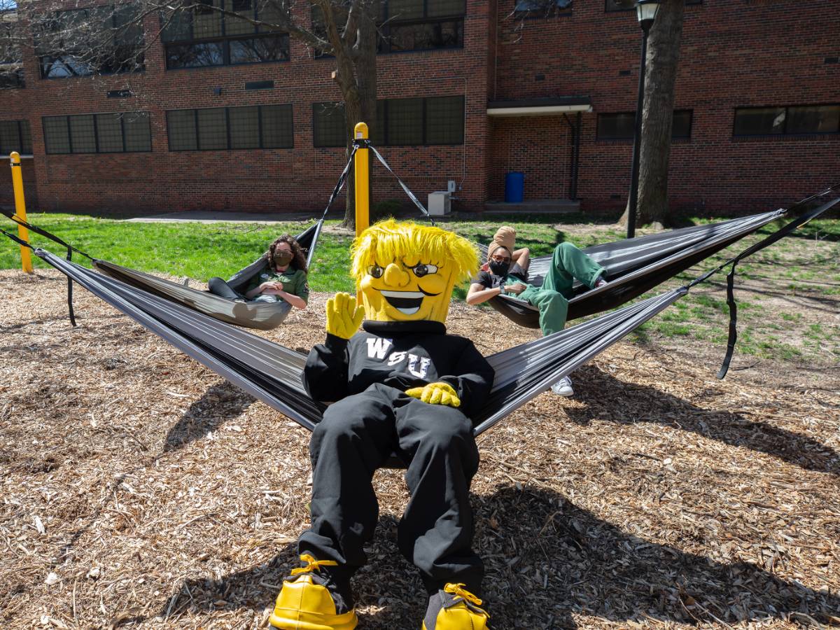 Wu Shock in a hammock