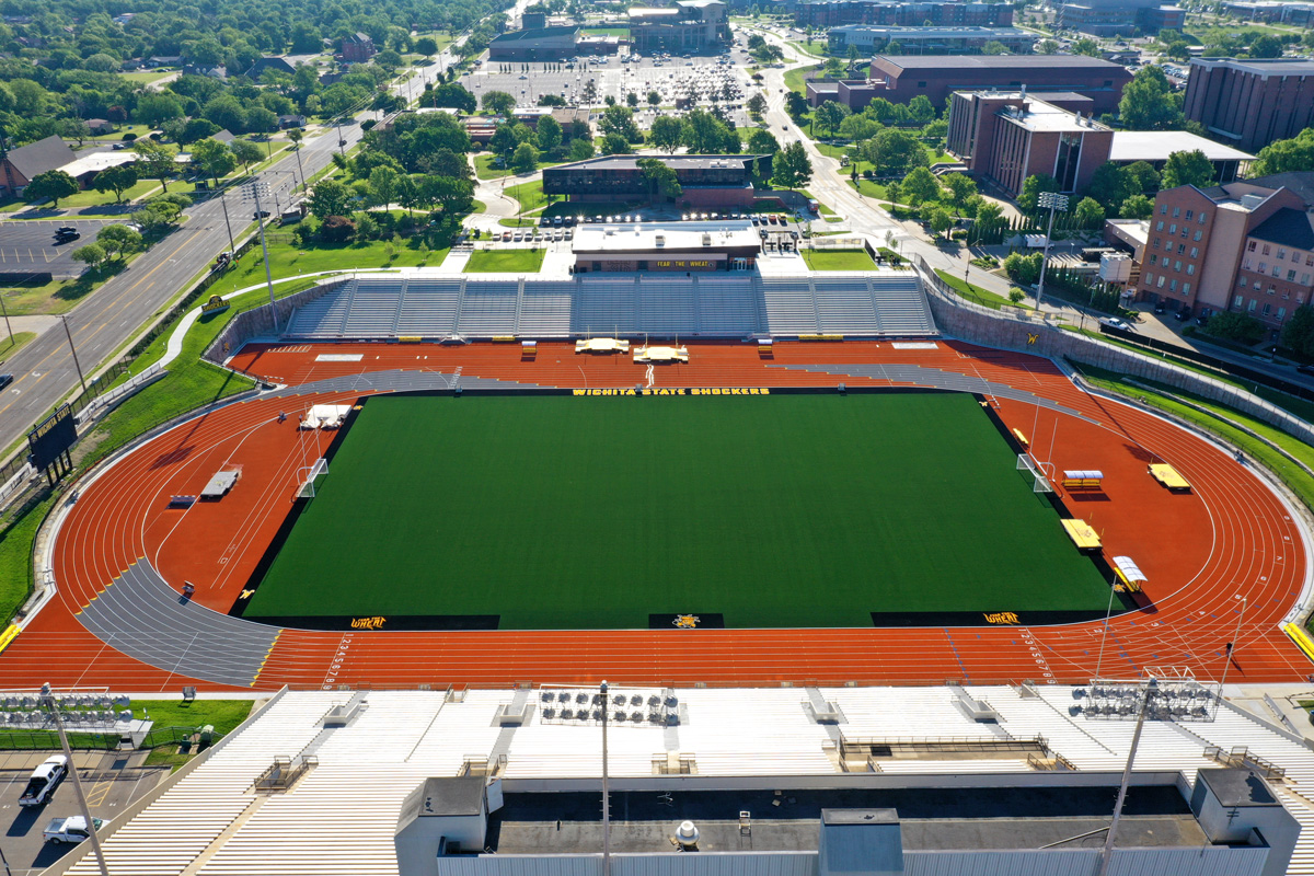 University Stadium drone