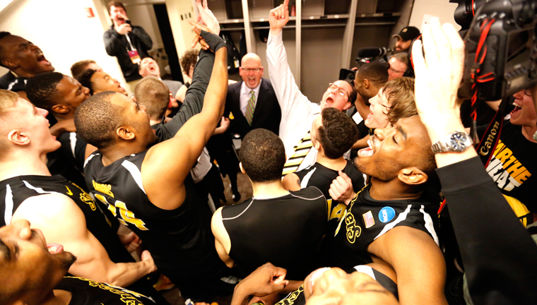 wsu basketball celebration