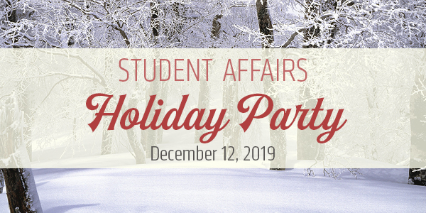 Student Affairs Holiday Party Graphics