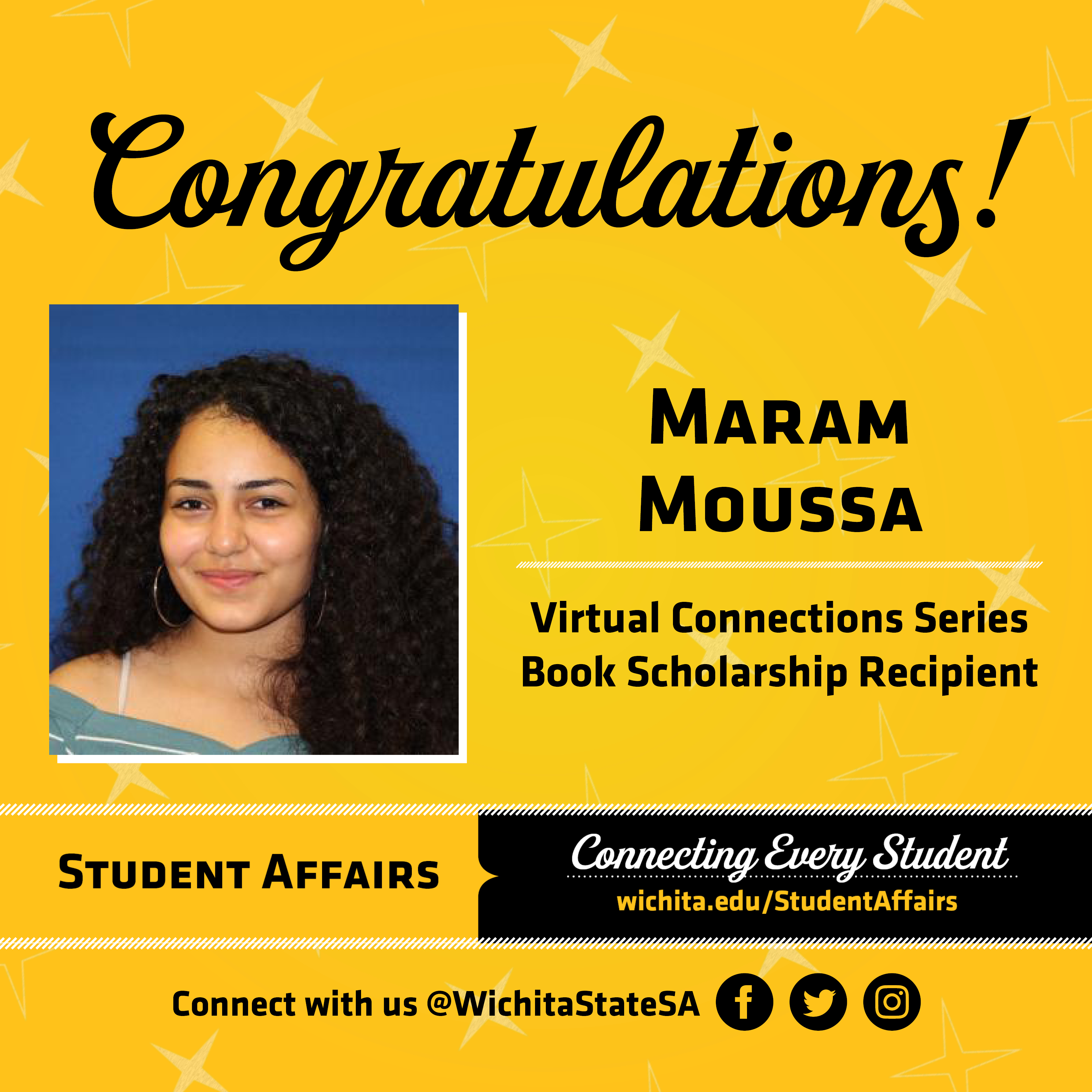 Maram Moussa, book scholarship recipient
