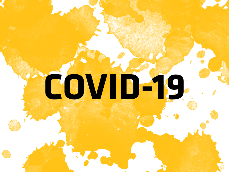 Decorative graphic: COVID-19 Form
