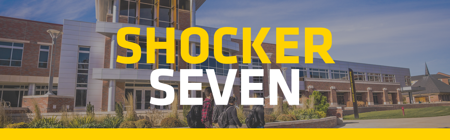 Shocker seven logo header. 