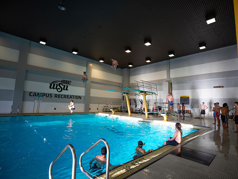 Campus Activities & Recreation photo at the pool