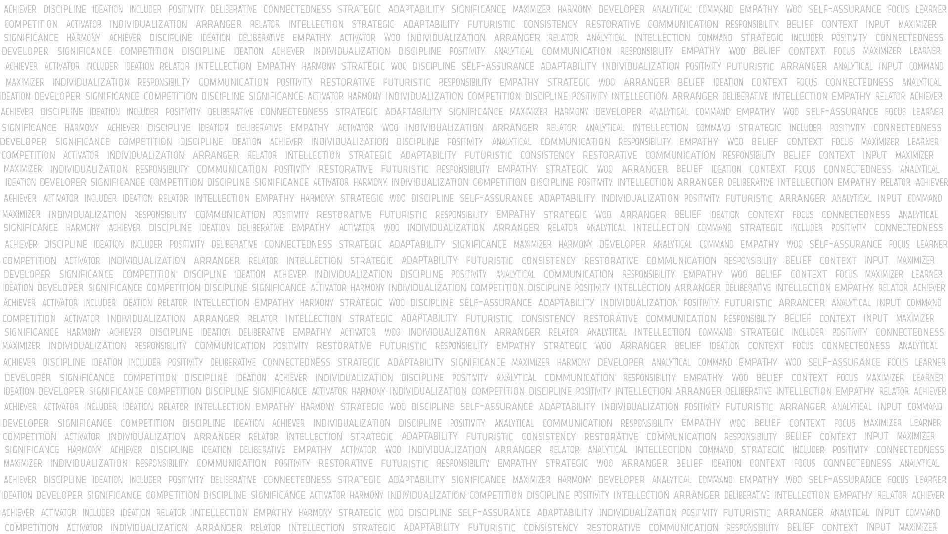 Repeating 34 Strengths 