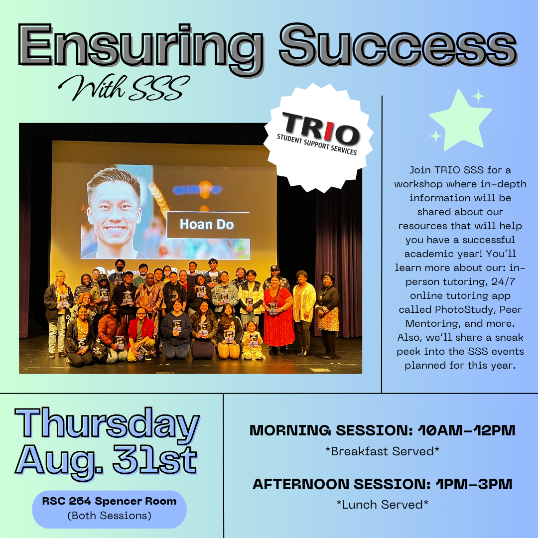 Ensuring Success with SSS in RSC room 264  Thursday, August 31st 2023