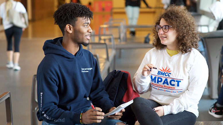 Two students talking