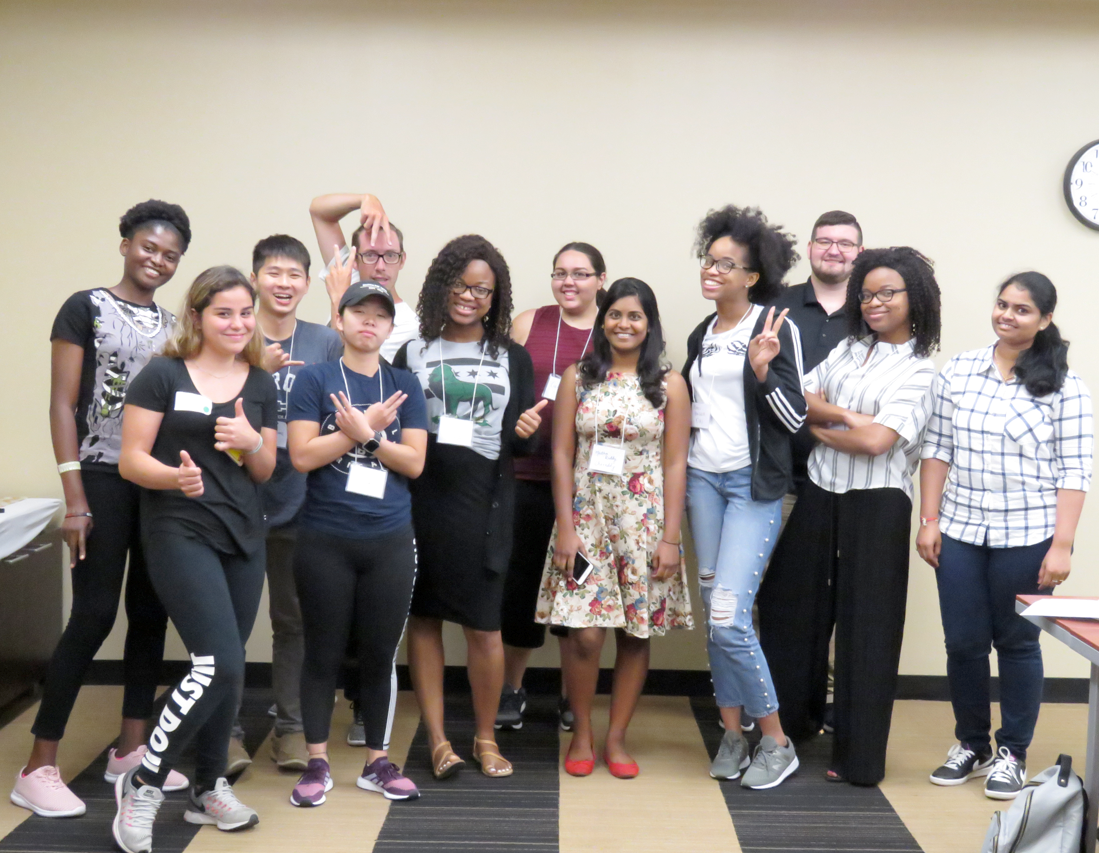 Picture of A group of a dozen student tutors