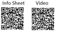 QR code for information sheet and video on how to use covid-19 saliva test