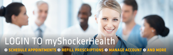 Button: Log in to myShockerHealth