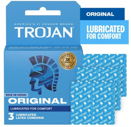 Image of trojan condoms 3 pk