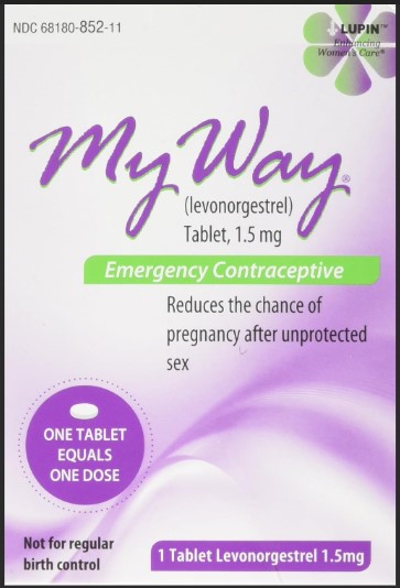 Picture of a box of MyWay emergency contraceptive