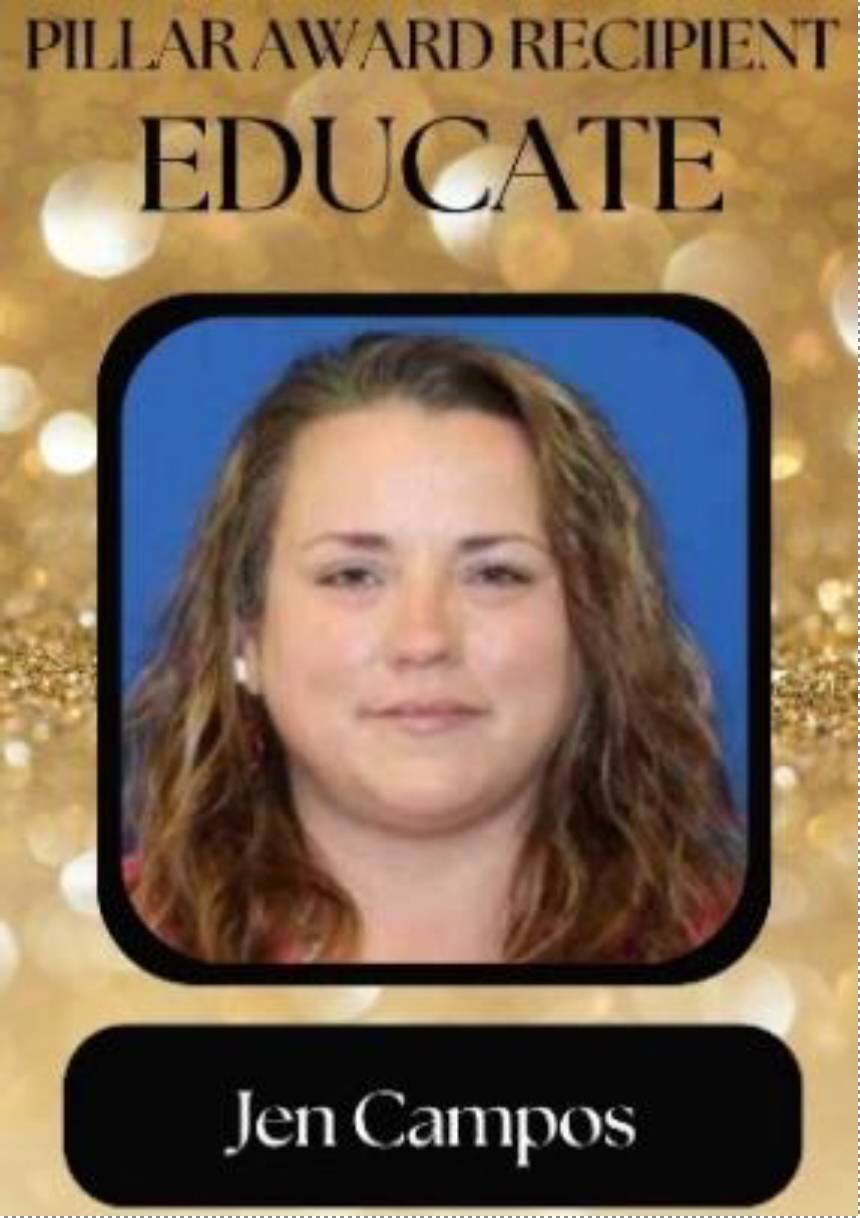Pillar Award Recipient Educate Jen Campos