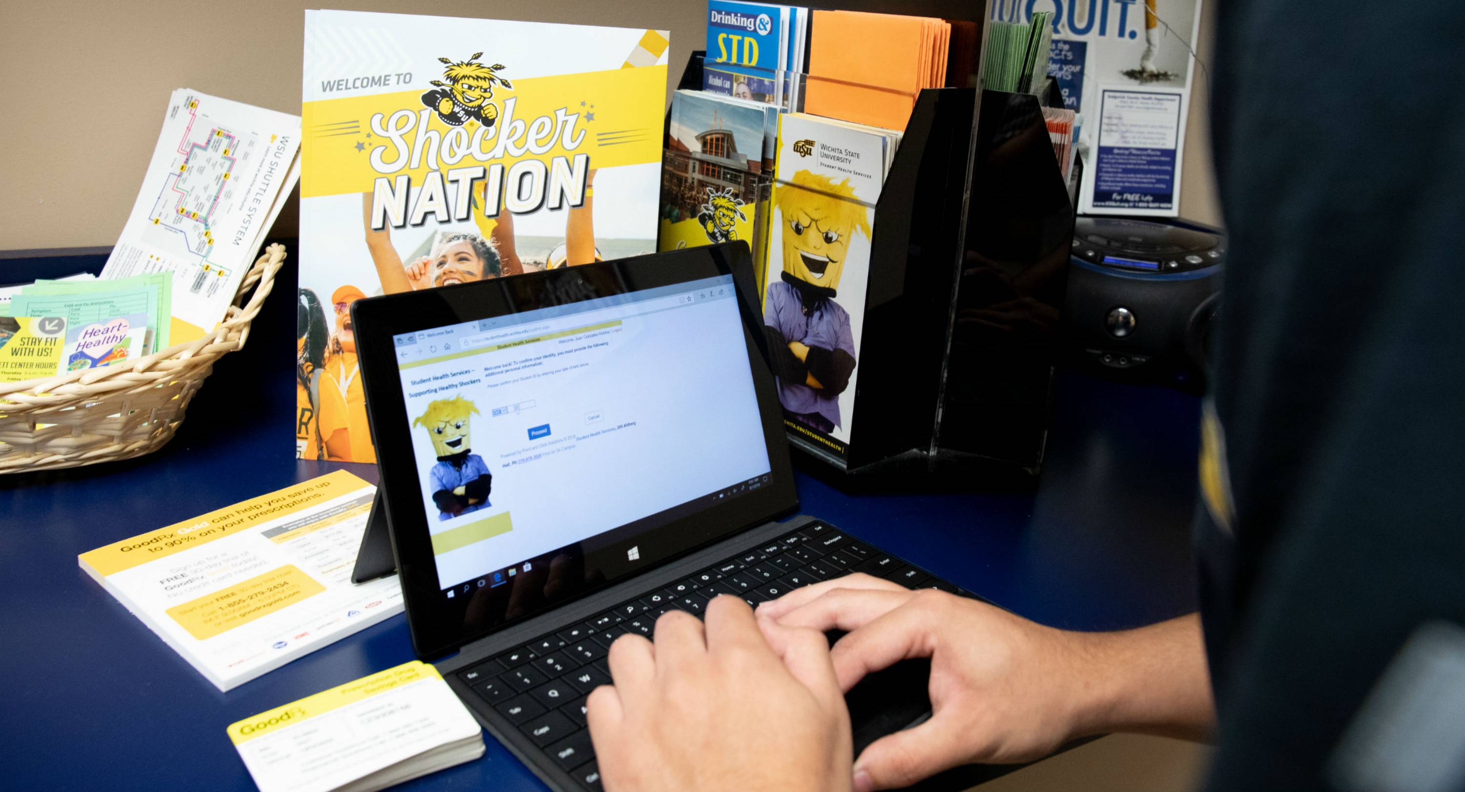 logging in to the student health portal