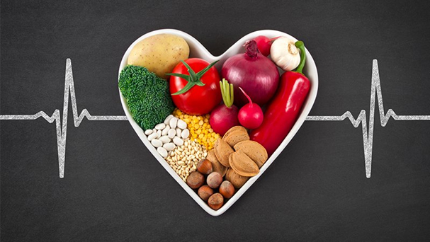 heart with veggies
