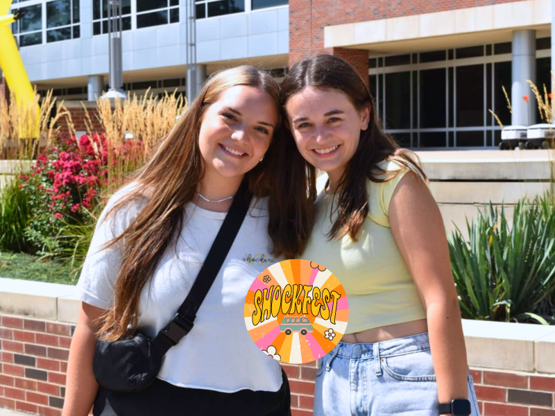 students posing for a picture at shockfest