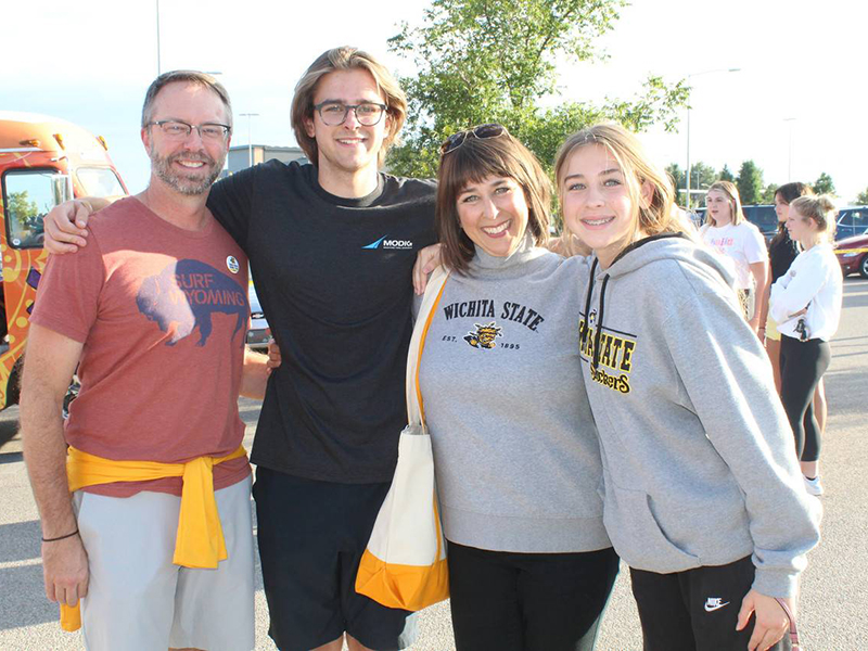 Shocker Family members at an event