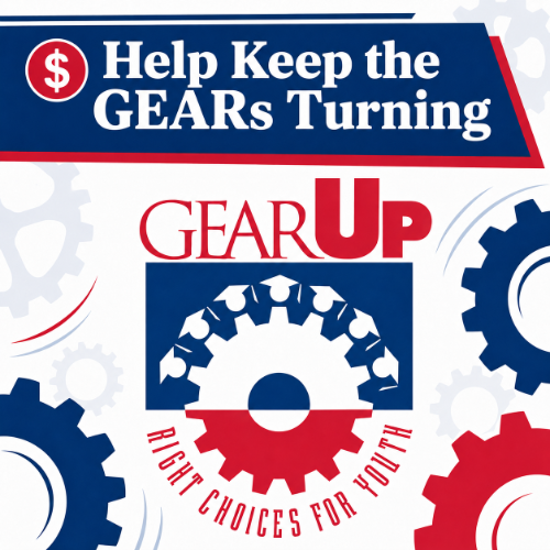 GEAR UP Donation Button Financial support to GEAR UP