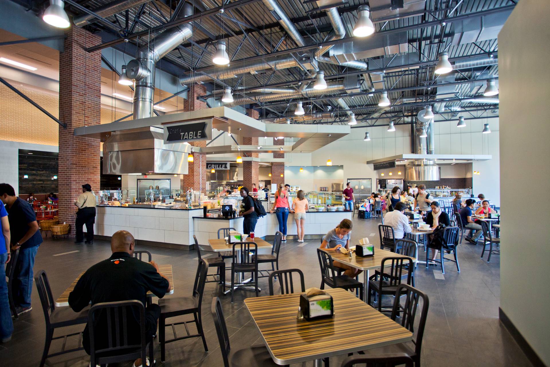 Shocker dining hall at lunch time.