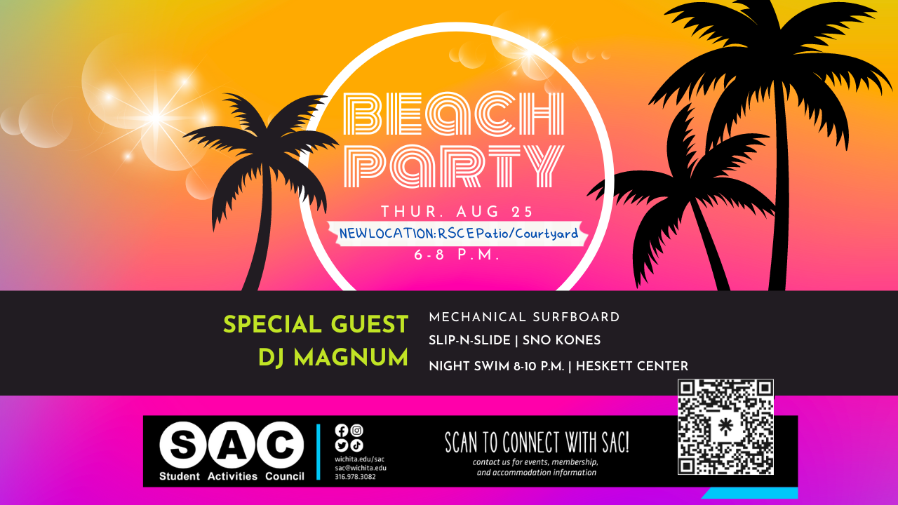 Beach party banner graphic