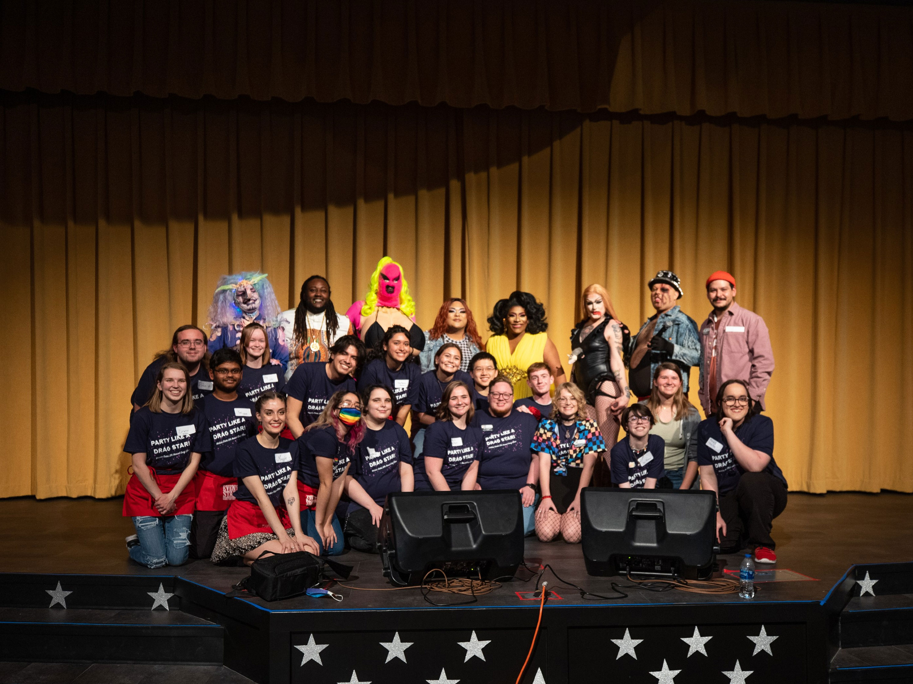 drag show staff with artists