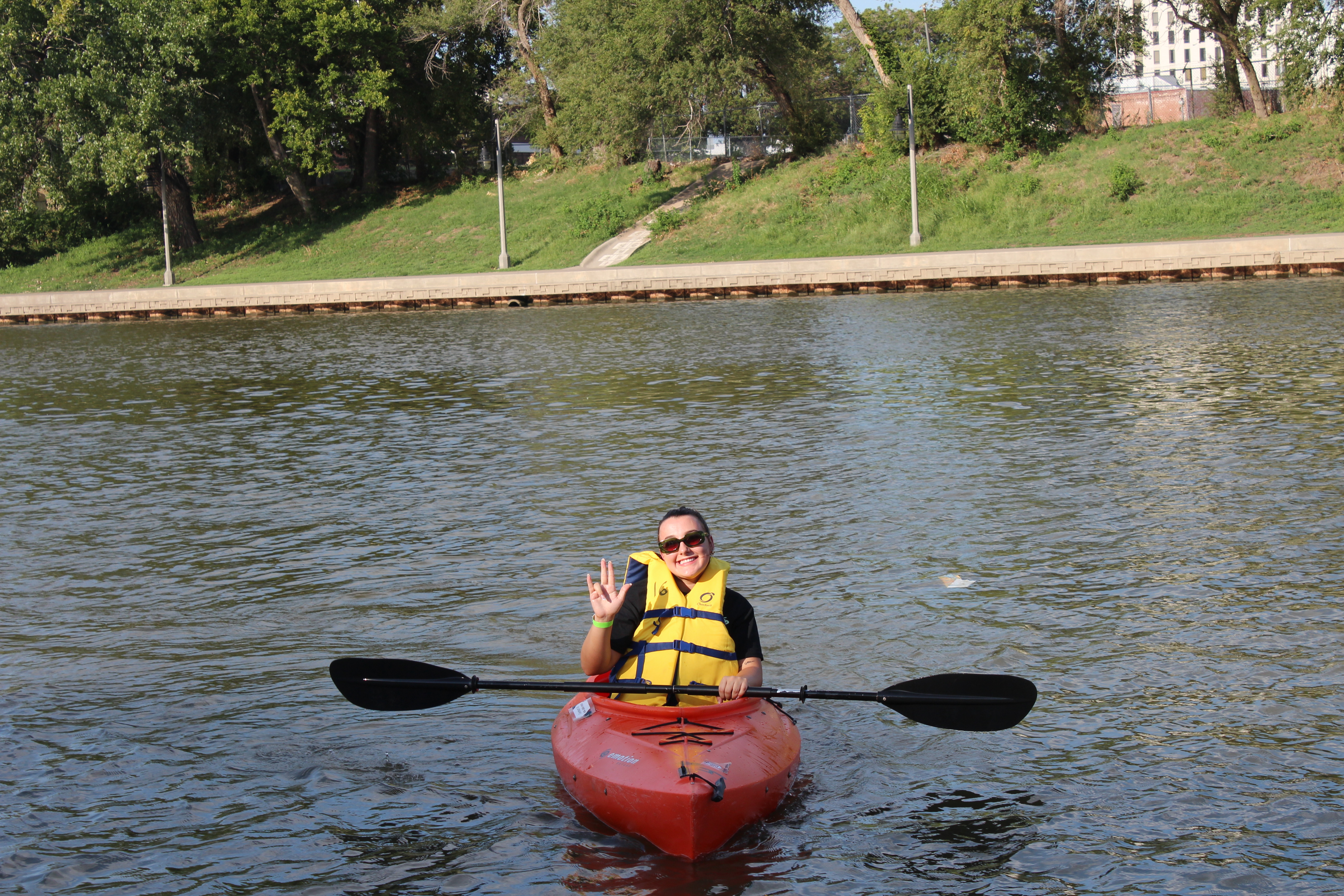 Student Kayaking