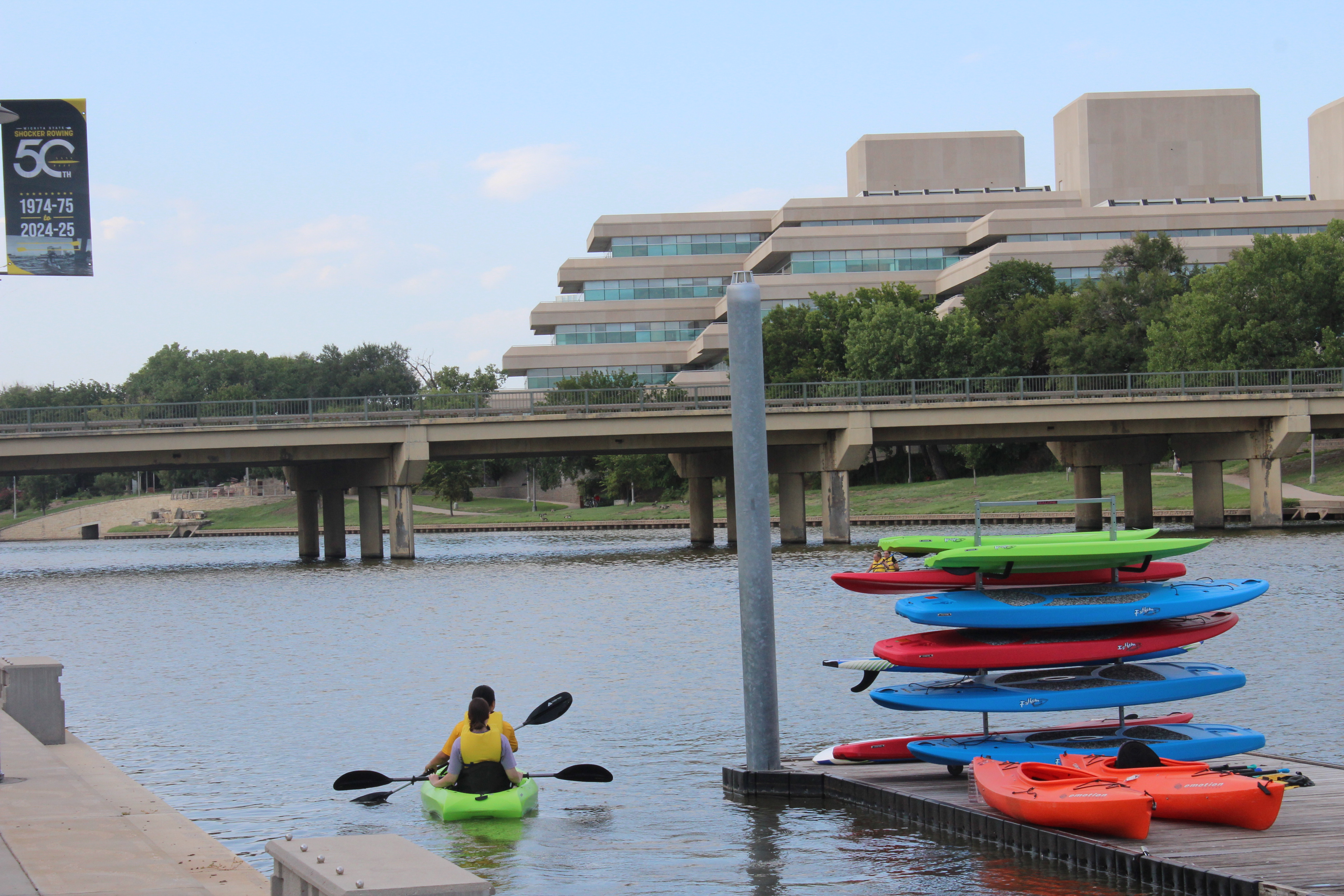 Kayaking from behind