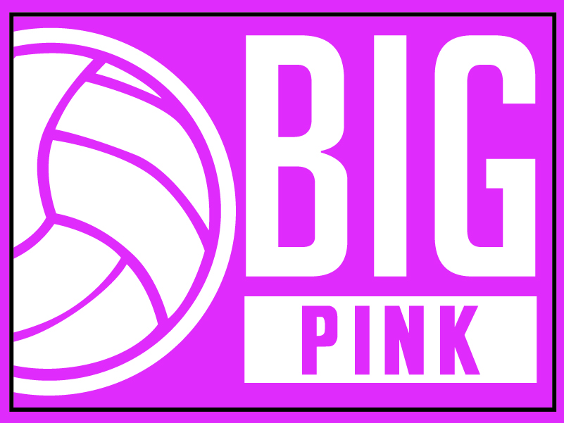 Big Pink Volleyball