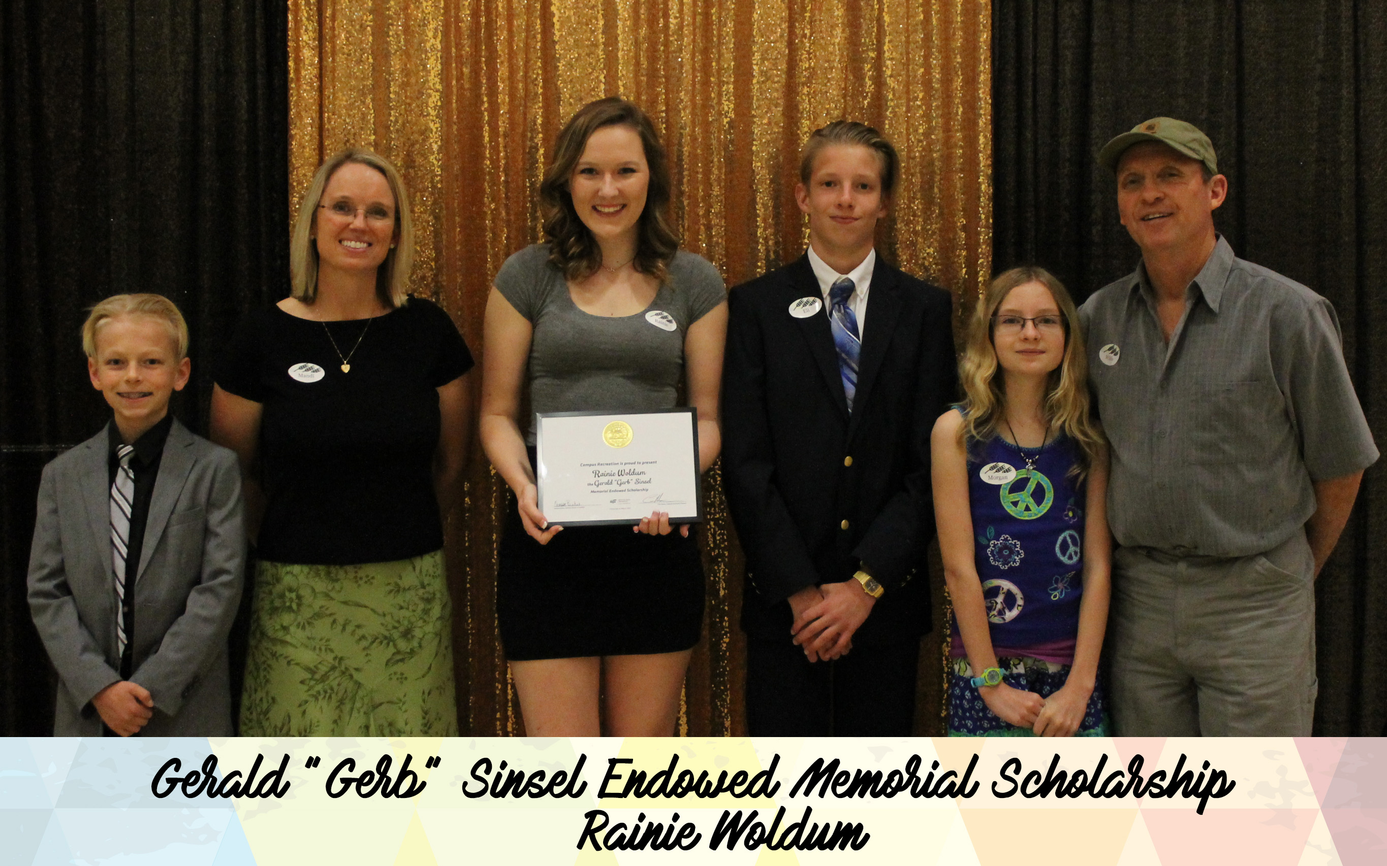Gerald "Gerb" Sinsel Endowed Memorial Scholarship Rainie Woldum