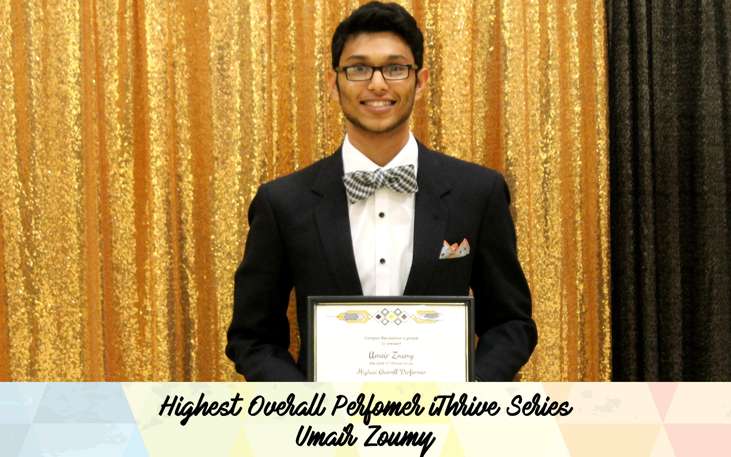 Highest Overall Performer iThrive Series Umaih Zoumy