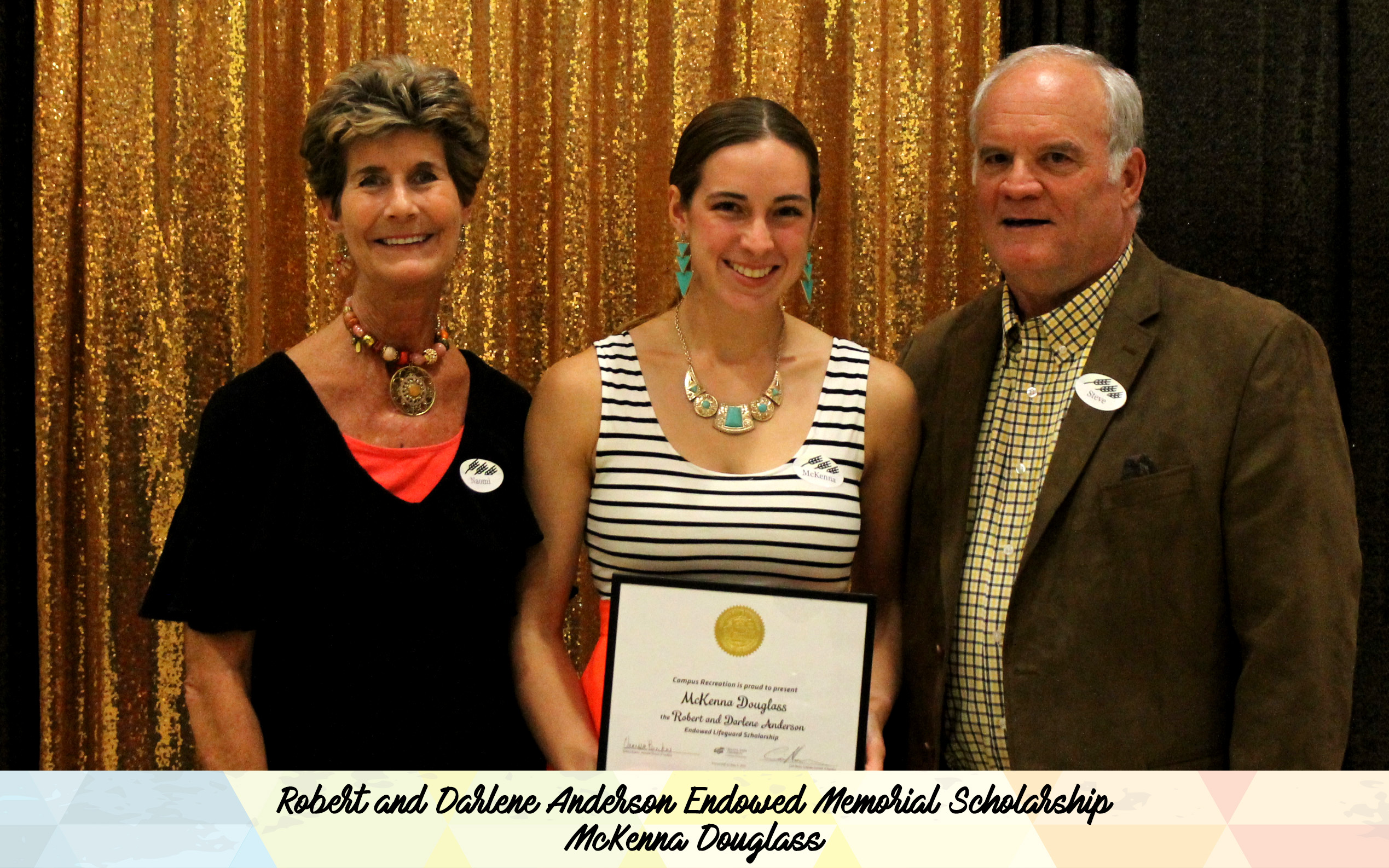 Robert and Darlene Anderson Endowed Memorial Scholarship McKenna Douglass